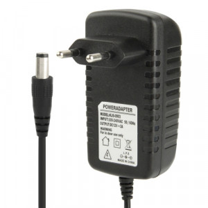 Adaptateur secteur de haute qualité AC 100-240V à DC 12V 2A, embouts: 5,5 x 2,1 mm, longueur du câble: 1 m (noir) SH002A1616-20