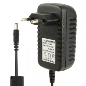 Adaptateur secteur de haute qualité AC 100-240V à DC 6V 2A, embouts: 5,5 x 2,1 mm, longueur du câble: 1,1 m (noir) SH5003848-20