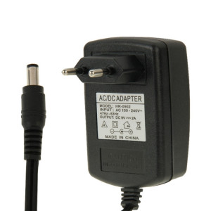 Adaptateur secteur de haute qualité EU Plug AC 100-240V à DC 9V 2A, embouts: 5,5 x 2,1 mm, longueur du câble: 1 m SH5009626-20