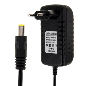 Adaptateur secteur UE Plug AC 100-240V à DC 12V 3A, embouts: 5,5 x 2,1 mm, longueur du câble: environ 1,2 m (noir) SH000B23-20