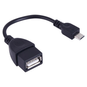 Câble adaptateur convertisseur micro USB mâle vers USB 2.0 femelle OTG, Pour Samsung, Sony, Meizu, Xiaomi et autres smartphones (noir) SH-103212-20