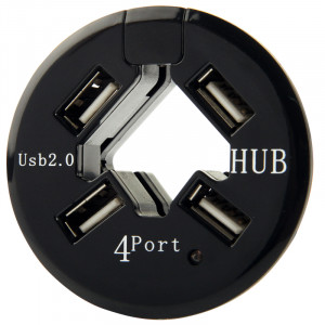 4 Ports USB 2.0 Haute Vitesse HUB (Noir) S41075439-20