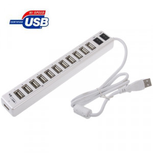 HUB USB 2.0 12 ports, convient pour ordinateur portable / netbook (blanc) S1117W1008-20