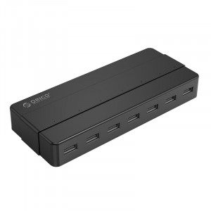 Orico H7928-U2-V1 Bureau 7 Ports USB 2.0 HUB avec adaptateur secteur (Noir) SO30521624-20