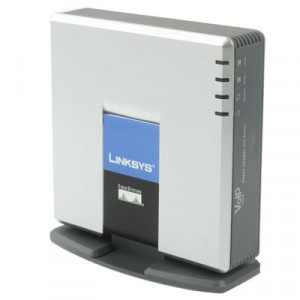 Débloqué LINKSYS SPA2102 VOIP PSTN Téléphone Adaptateur avec 2x FXS + WAN Port SU0107804-20