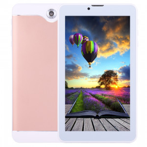 7,0 pouces Tablet PC, 512 Mo + 8 Go, appel téléphonique 3G, Android 4.4.2, MTK6582 Quad Core jusqu'à 1,3 GHz, double SIM, WiFi, OTG, Bluetooth (or rose) S700RG1365-20