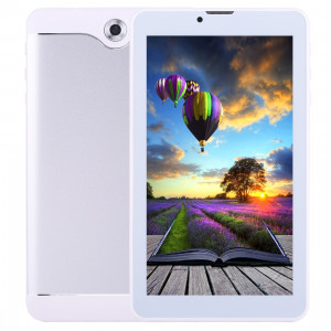 7.0 pouces Tablet PC, 512 Mo + 8 Go, appel téléphonique 3G, Android 4.4.2, MTK6582 Quad Core jusqu'à 1,3 GHz, double SIM, WiFi, OTG, Bluetooth (Argent) S7600W1128-20