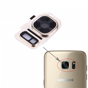 iPartsAcheter pour Samsung Galaxy S7 / G930 Housse Objectif Arrière + Lampe de poche Bracker (Or) SI204J1286-20