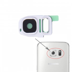 iPartsAcheter pour Samsung Galaxy S7 / G930 Housse de caméra arrière (Blanc) SI205W1242-20