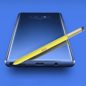 Stylet portable haute sensibilité sans Bluetooth pour Galaxy Note9 (jaune) SH217Y303-20