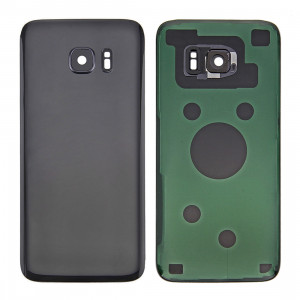 iPartsAcheter pour Samsung Galaxy S7 bord / G935 couvercle arrière de la batterie d'origine avec la lentille de caméra (noir) SI04BL599-20