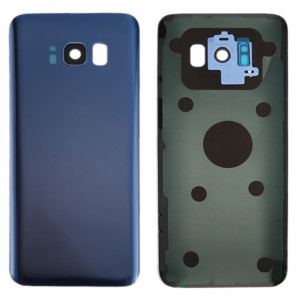 iPartsAcheter pour Samsung Galaxy S8 / G950 couvercle arrière de la batterie avec couvercle de la caméra et adhésif (bleu) SI38LL673-20
