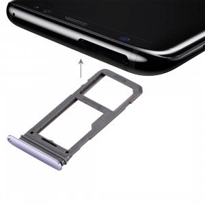 iPartsAcheter pour Samsung Galaxy S8 Carte SIM + Micro SD / Carte SIM Plateau (Gris orchidée) SI839H1671-20