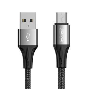 JOYROOM S-0230N1 N1 Series 0.2m 3A Câble de charge de synchronisation de données USB vers Micro USB (noir) SJ180B308-20