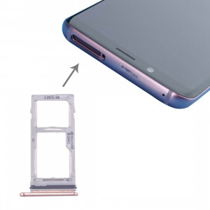iPartsAcheter pour Samsung Galaxy S9 + / S9 SIM et carte SIM / Micro SD (or rose) SI33RG235-20