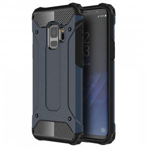 Pour Samsung Galaxy S9 TPU + PC 360 Degrés Protection Antichoc Étui de Protection (Bleu Marine) SF81NV950-20