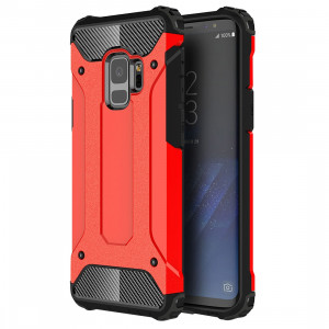 Pour Samsung Galaxy S9 TPU + PC 360 Degrés De Protection Antichoc Étui de Protection (Rouge) SF981R1736-20