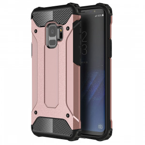 Pour Samsung Galaxy S9 TPU + PC 360 Degrés De Protection Antichoc Étui de Protection (Or Rose) SF81RG1357-20