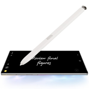 Stylet capacitif à écran tactile pour Galaxy Note 10 (blanc) SH945W1257-20