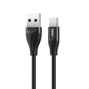 REMAX RC-075a Câble de données Jell 1m 2.1A USB vers USB-C / Type-C (noir) SR663B1492-20