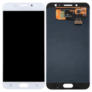 iPartsAcheter pour Samsung Galaxy C8 / C710 écran LCD + écran tactile Digitizer Assemblée (Blanc) SI20WL1104-20