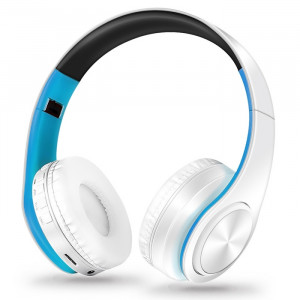 LPT660 sans fil pliant sport musique stéréo téléphones Bluetooth écouteurs supporte la carte TF (bleu) SH741L879-20