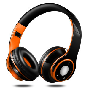 SG-8 Bluetooth 4.0 + EDR Casque sans fil Over-ear TF Card Radio FM Casque de musique stéréo avec micro (Orange) SH742E813-20