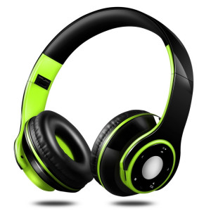 SG-8 Bluetooth 4.0 + EDR Casque sans fil Over-ear TF Card Radio FM Casque de musique stéréo avec micro (vert) SH742G801-20