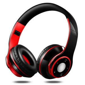 SG-8 Bluetooth 4.0 + EDR Casque sans fil Over-ear TF Card Radio FM Casque de musique stéréo avec micro (rouge) SH742R900-20