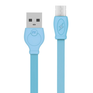 WK WDC-023 2.4A Câble de chargement rapide USB micro USB, longueur: 3M (bleu) SW286L647-20