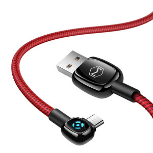 Mcdodo CA-5931 Woodpecker Series Câble micro USB vers USB à déconnexion automatique à 90 degrés, longueur: 1 m (rouge) SM775R1455-20