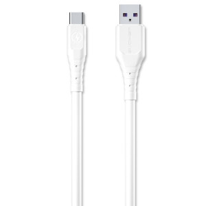 WK WDC-152 6A Type-C / USB-C Données de chargement rapide, Longueur: 2m (Blanc) SW906W1787-20