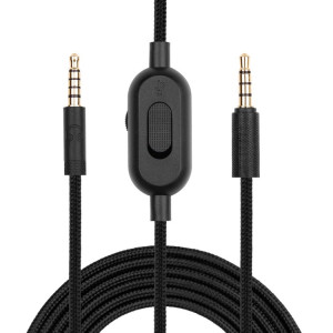 ZS0159 pour LOGITECH G433 / G233 / G Pro / G Pro x 3,5 mm mâle au câble audio de casque de jeu masculin avec câble de câble à fil de fil: 2m (noir) SH047B1817-20