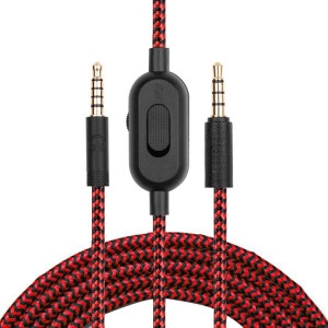 ZS0159 pour LOGITECH G433 / G233 / G Pro / g pro x 3,5 mm mâle au câble audio de jeu de jeu masculin avec câble à câble à câble: 2m (rouge) SH047R845-20