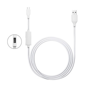 OTG-Y-02 USB 2.0 Mâle vers Micro USB Mâle + USB Femelle Câble de données de charge OTG pour téléphones / tablettes Android avec fonction OTG, longueur: 1,1 m (blanc) SH168W792-20