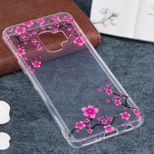 Pour Samsung Galaxy S9 Plum Blossom Motif TPU Doux Etui de Protection Retour SF329M1227-20