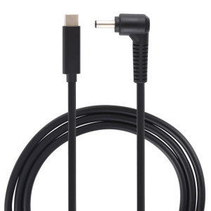 Câble de charge USB-C / Type-C à 4,0 x 1,35 mm pour ordinateur portable, longueur du câble: environ 1,5 m (noir) SH81281370-20