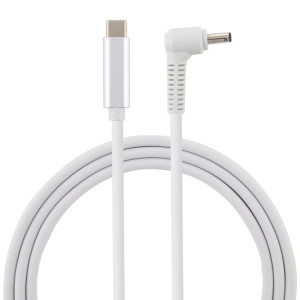 Câble de charge USB-C / Type-C à 4,0 x 1,35 mm pour ordinateur portable, longueur du câble: environ 1,5 m (blanc) SH128W1430-20