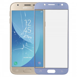 iPartsAcheter pour Samsung Galaxy J3 (2017) / J330 Lentille extérieure en verre (bleu) SI59LL97-20