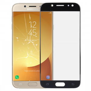 iPartsAcheter pour Samsung Galaxy J7 (2017) / J730 Lentille extérieure en verre (Noir) SI61BL1924-20