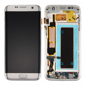 iPartsAcheter pour Samsung Galaxy S7 Bord / G935F Écran LCD Original + Écran Tactile Digitizer Assemblée avec Cadre et Port de Charge & Bouton de Volume et Bouton d'Alimentation (Argent) SI67SL1482-20