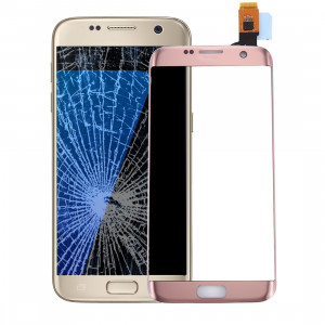 iPartsAcheter pour Samsung Galaxy S7 bord / G9350 / G935F / G935A numériseur d'écran tactile (or rose) SI9RGL1290-20