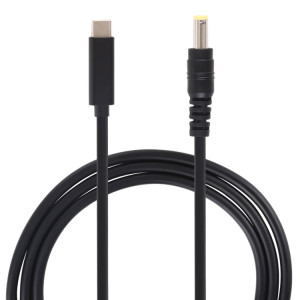 Câble de charge USB-C / Type-C vers 5,5 x 2,5 mm pour ordinateur portable, longueur du câble: environ 1,5 m (noir) SH9956491-20