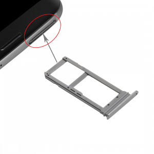 iPartsBuy Carte SIM et Plateau Micro SD pour Samsung Galaxy S7 Edge / G935 (Gris) SI114H1564-20