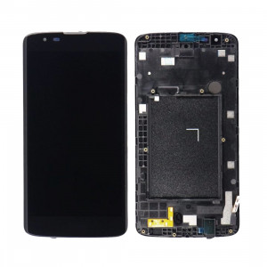 iPartsAcheter pour LG Tribute 5 / LS675 et K7 / MS330 écran LCD + écran tactile Digitizer Assemblée avec cadre (Noir) SI32BL415-20