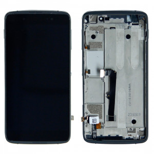 iPartsAcheter pour Alcatel One Touch Idol 4 LTE / 6055 LCD écran + écran tactile Digitizer Assemblée avec cadre (Noir) SI369B367-20