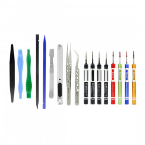 JIAFA JF-8174 Ensemble de réparation multifonctions 17 en 1 avec sac pour téléphones mobiles de variétés SJ0520162-20