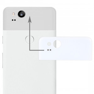 Google Pixel 2 Housse de protection arrière en verre (blanc) SG537W1007-20