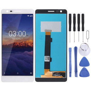 Écran LCD et numériseur complet pour Nokia 3.1 (blanc) SH938W1238-20