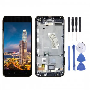 Ecran LCD et numériseur Assemblage complet avec cadre pour Asus ZenFone V / V520KL / A006 (Noir) SH968B3-20